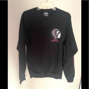 LORDS OF GASTOWN OG Chief black motorcycle crew sweatshirt size small